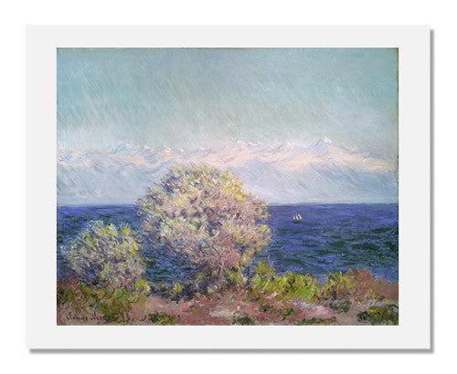Claude Monet 'Cap d'Antibes, Mistral' Art Print - Famous Impressionist Painting Wall Decor for Living Room, Bedroom & Office