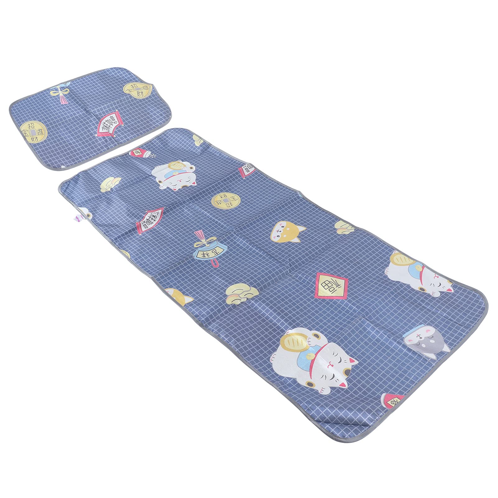 Haofy Summer Cooling Mat - Washable & Foldable Sleeping Pad with Pillow Cover for Bedroom (100x195cm) - Portable Travel Mat for Camping, Beach, Dorm & Outdoor Use