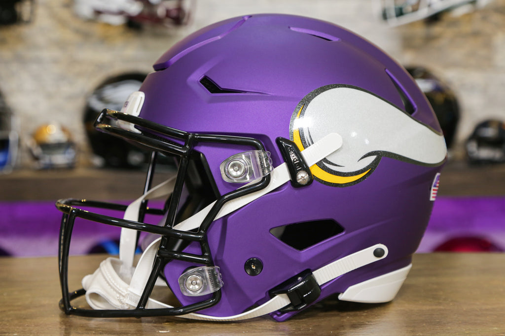 Minnesota Vikings Riddell SpeedFlex Authentic Football Helmet - Official NFL Game-Ready Protective Gear for Players and Fans