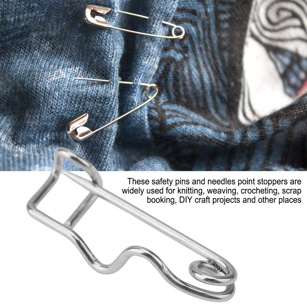 Hilitand 50pcs 22mm Metal Safety Pins - Brooch Locking Pin Clasp Fastener for Sewing, DIY Crafts & Jewelry Making - Durable Stainless Steel Safety Pins for Clothing, Quilting & Fabric Projects