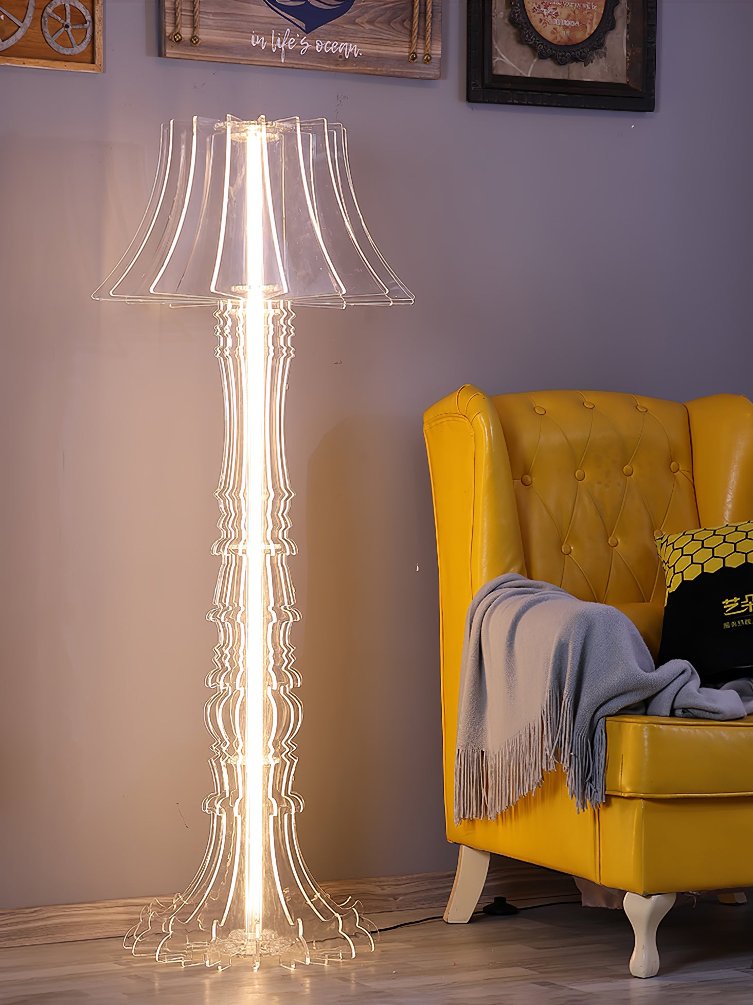 Josephine Modern Table & Floor Lamp - Adjustable Brightness LED Light for Living Room, Bedroom, Office - Stylish Home Decor Lighting Fixture