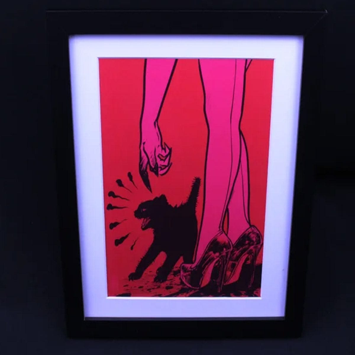 Godmachine Signed 'Kitty' Lithograph Print - Limited Edition Art for Home Decor, Gifts & Collectibles