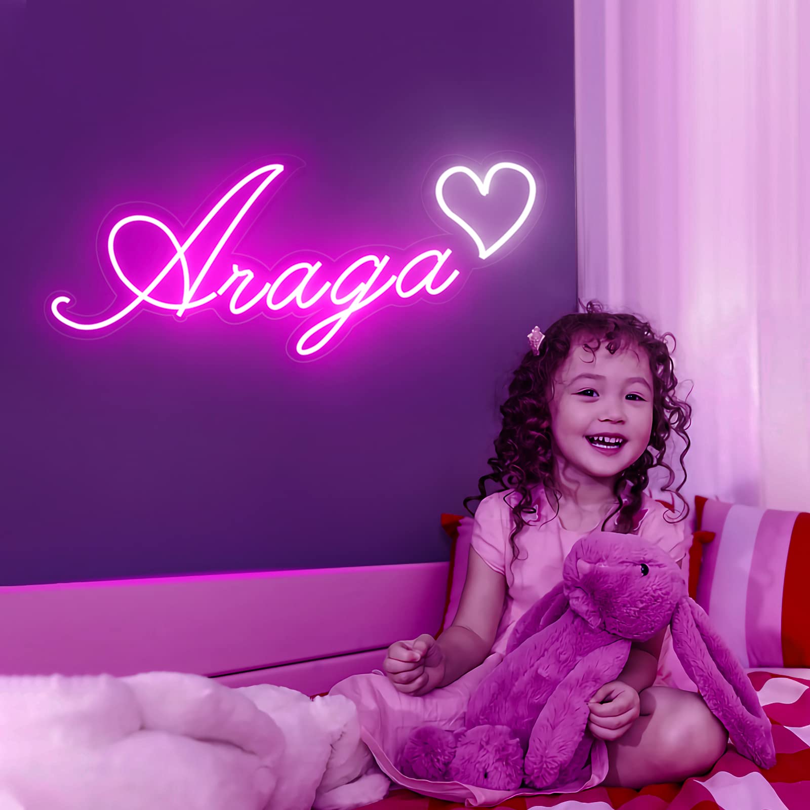 Custom Neon Signs - Personalized LED Wall Decor for Weddings & Parties
