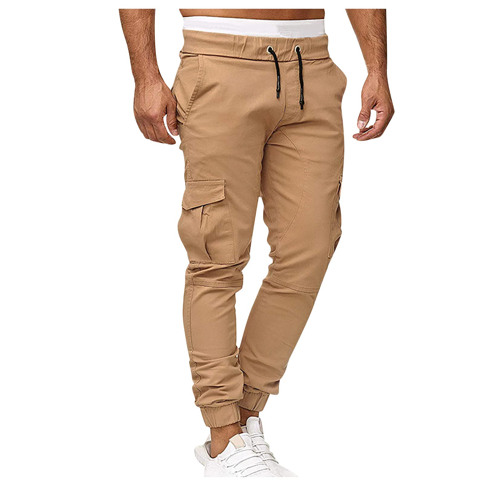 Men's Cargo Pants - Water Resistant Tactical Hiking Work Pants with Multiple Pockets | Lightweight Durable Outdoor Pants for Camping, Hiking & Workwear