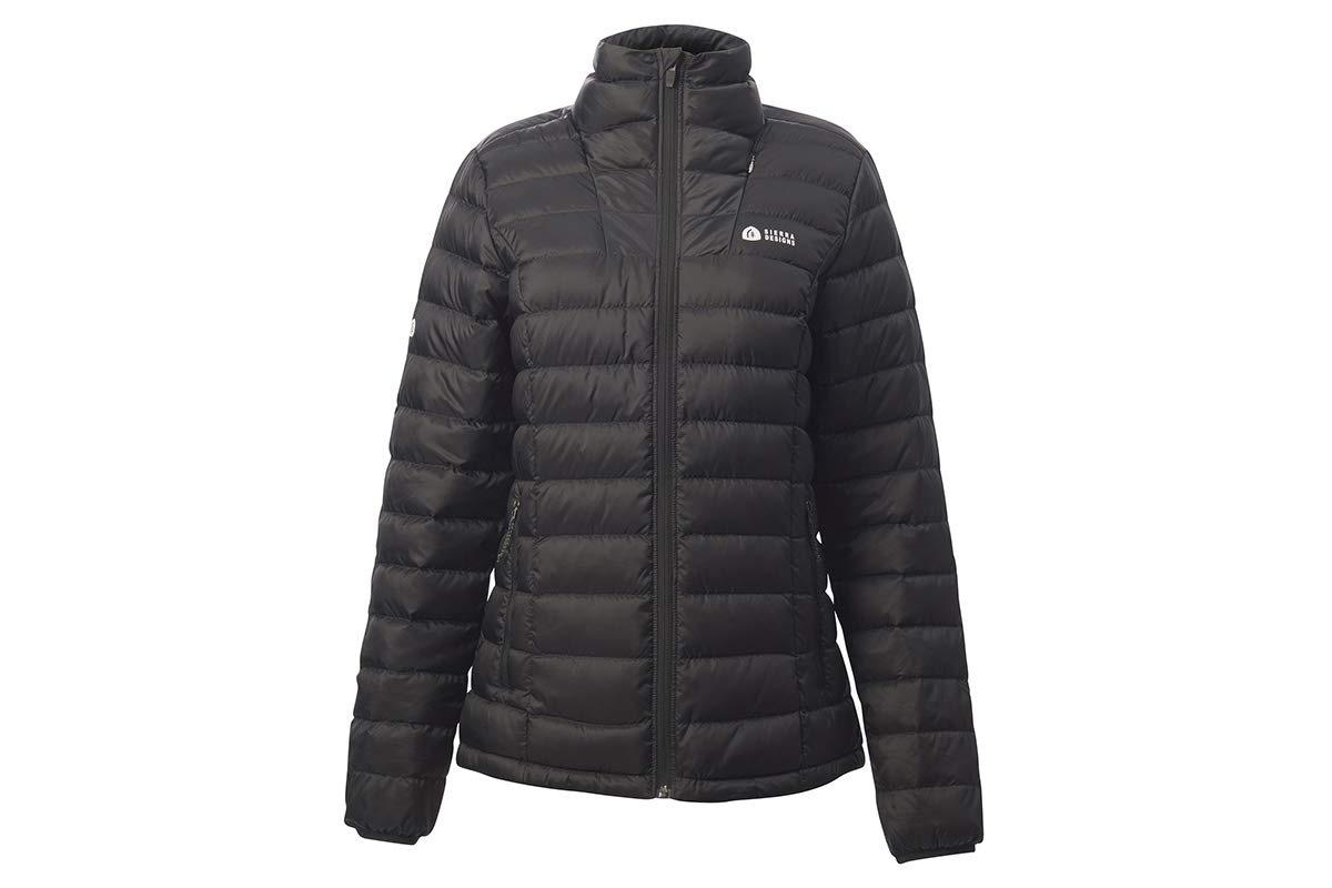 Sierra Designs Women's 800 Fill DriDown Insulated Packable Winter Jacket - Lightweight Warm Puffer Coat for Outdoor Hiking, Skiing & Cold Weather Activities