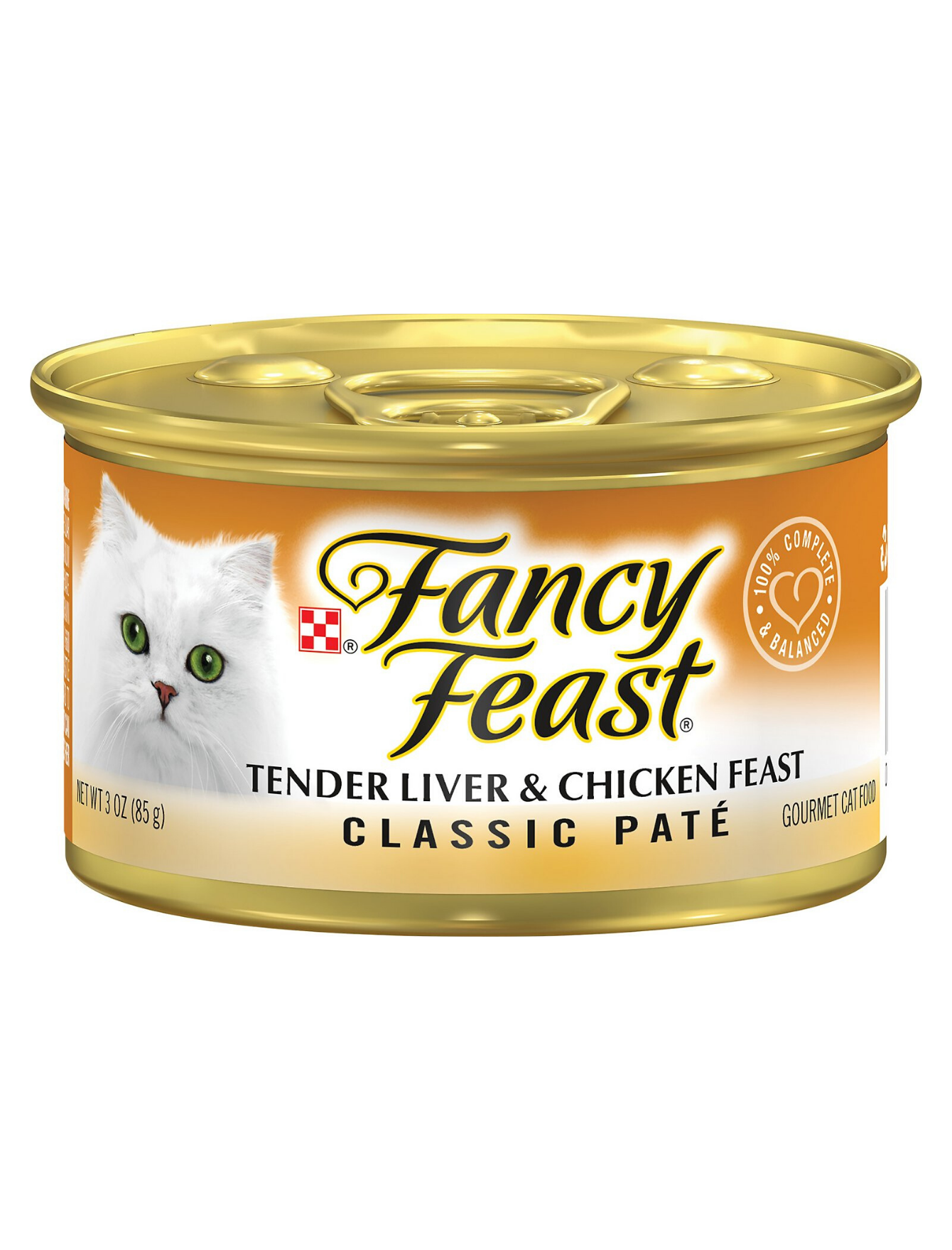 Fancy Feast Classic Tender Liver & Chicken Canned Cat Food 85g - Premium Wet Cat Food for Adult Cats - Perfect for Mealtime & Special Treats at Home