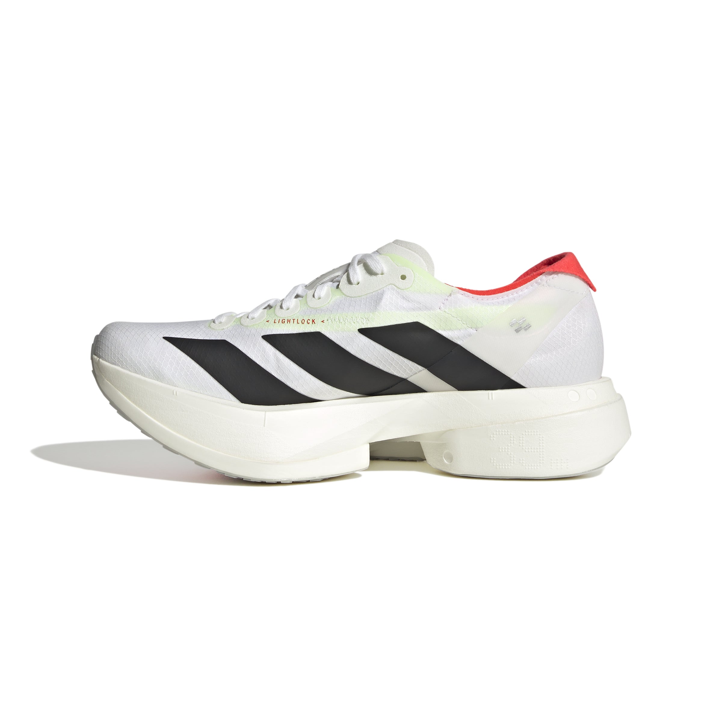 Adidas Women's Adizero Adios Pro 4 Running Shoes - White/Core Black/Silver Metallic | Lightweight Racing Sneakers for Marathon & Long Distance Training
