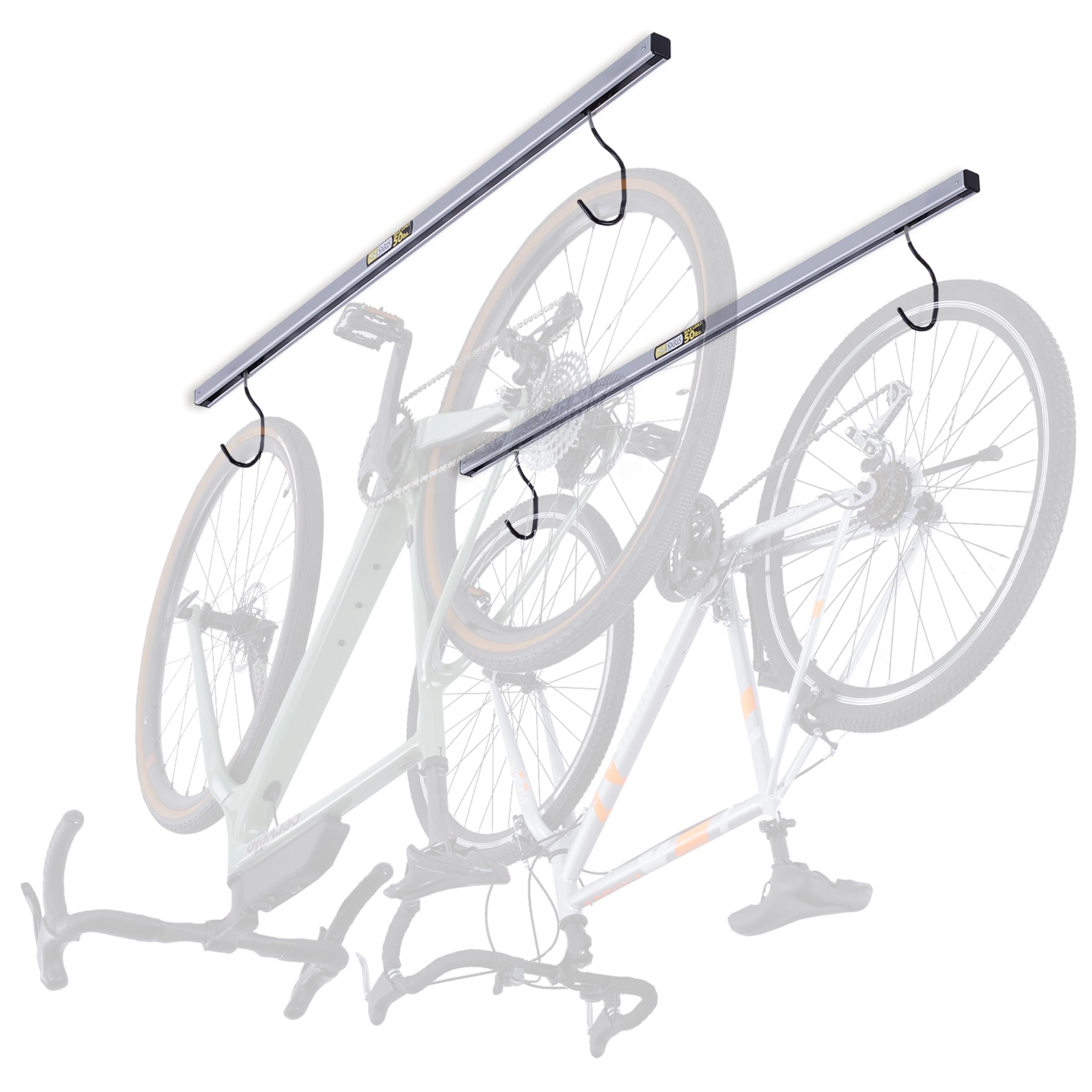 Saris Bike Storage Rack - Heavy Duty Ceiling Mount Bicycle Hanger with Cycle Glide System | Perfect for Garage, Basement & Home Organization | Includes Add-on Kit for Multiple Bikes