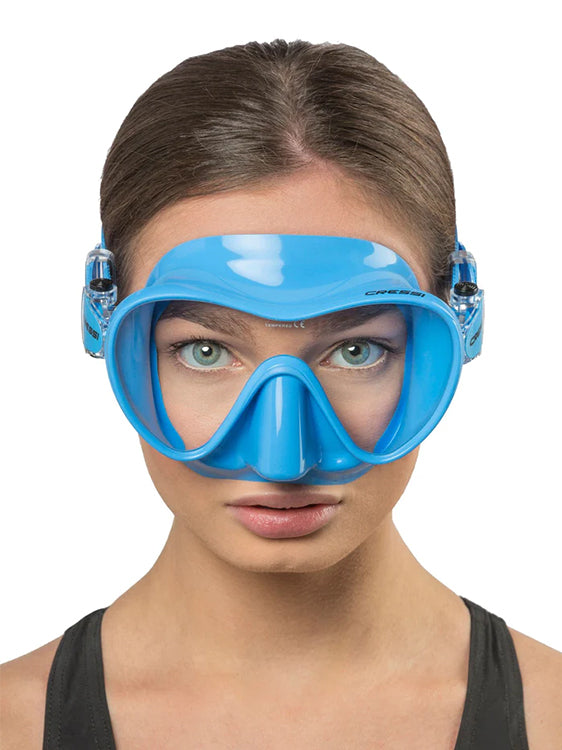Cressi F1 Small Scuba Diving Mask - Low Volume Snorkeling & Freediving Gear for Comfortable Underwater Adventures