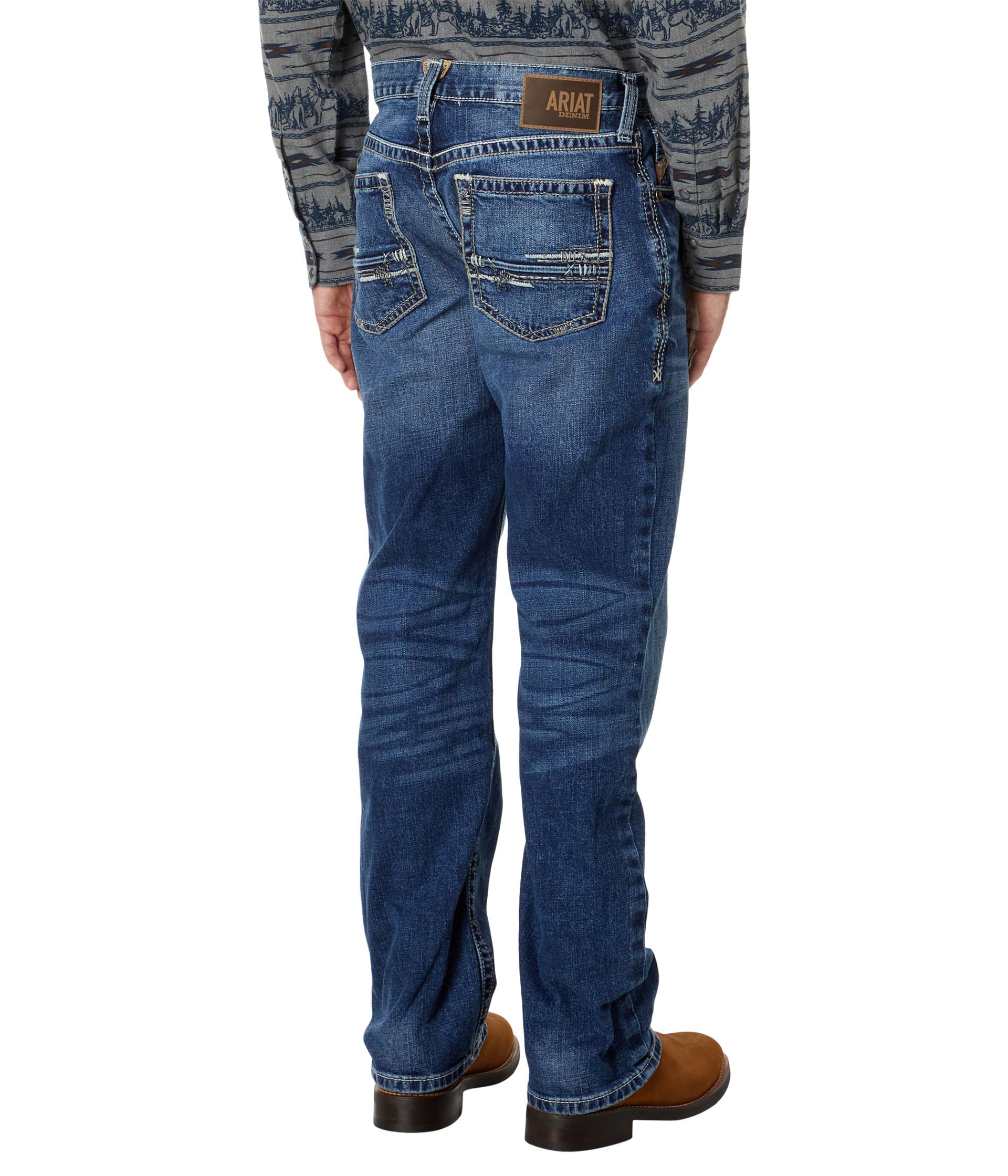ARIAT Men's M2 Relaxed Stretch Adkins Boot Cut Jean - Comfortable Western Denim Pants for Cowboy Work & Riding | Perfect for Ranch, Rodeo & Outdoor Activities