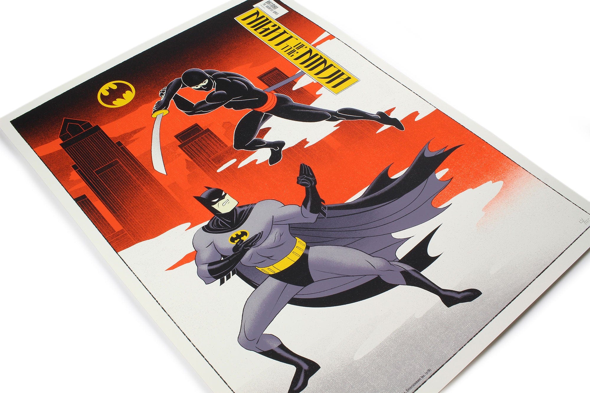 Batman: The Animated Series - Night of the Ninja Limited Edition Screen Printed Poster | DC Comics Collectible Wall Art for Home & Office Decor