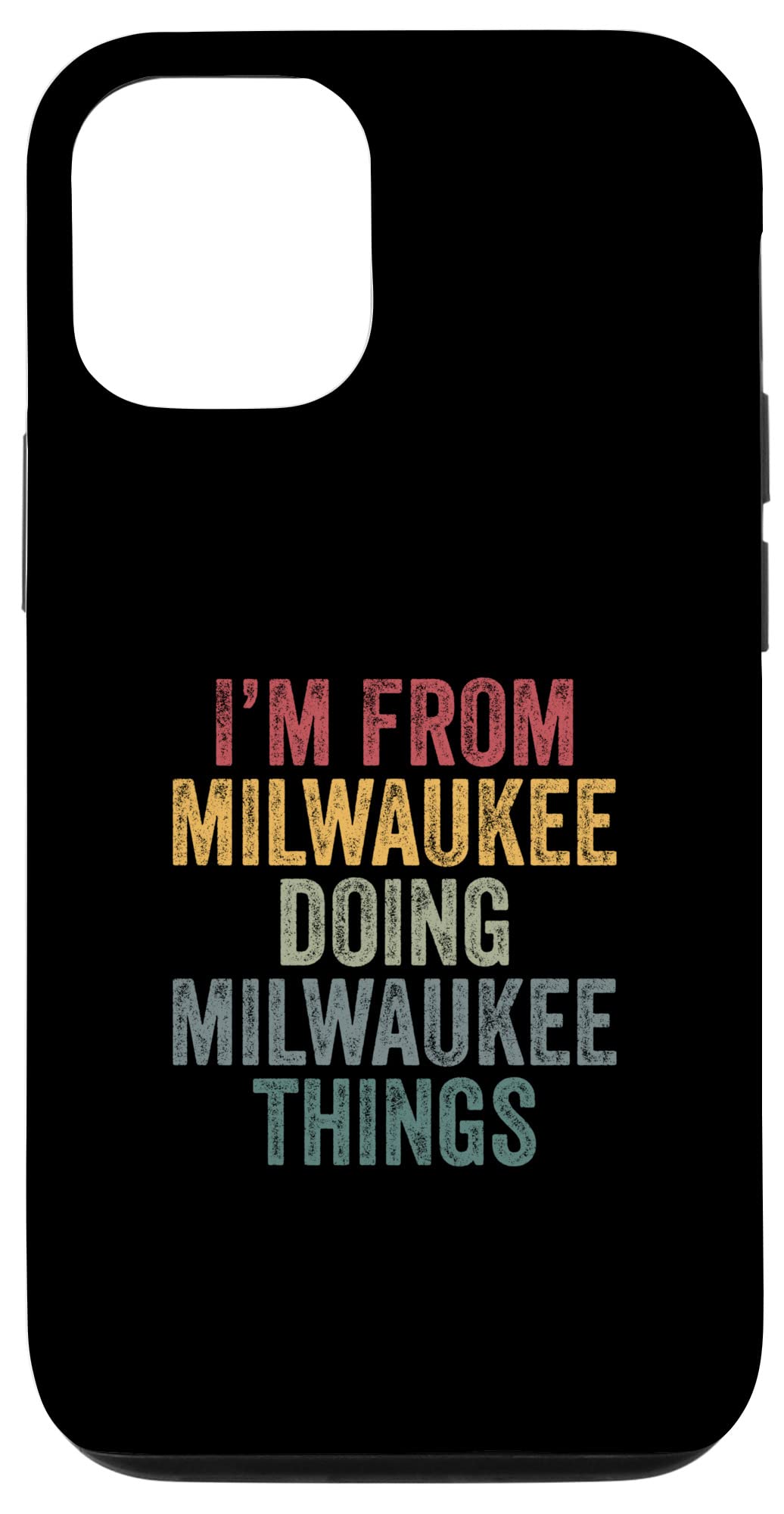 iPhone 12/12 Pro Case - Milwaukee Skyline Design - Durable Protective Phone Cover for Everyday Use | Perfect for Travel, Work & City Life