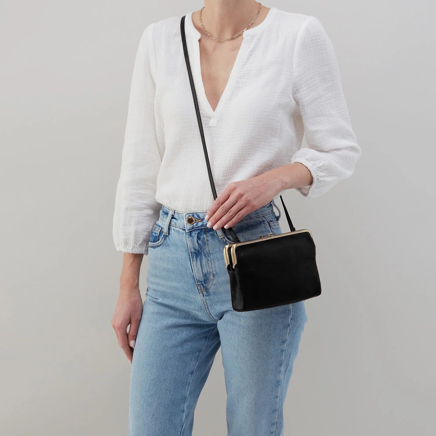 HOBO LAUREN Leather Crossbody Bag for Women - Stylish Shoulder Purse with Adjustable Strap, Perfect for Work, Travel & Everyday Use