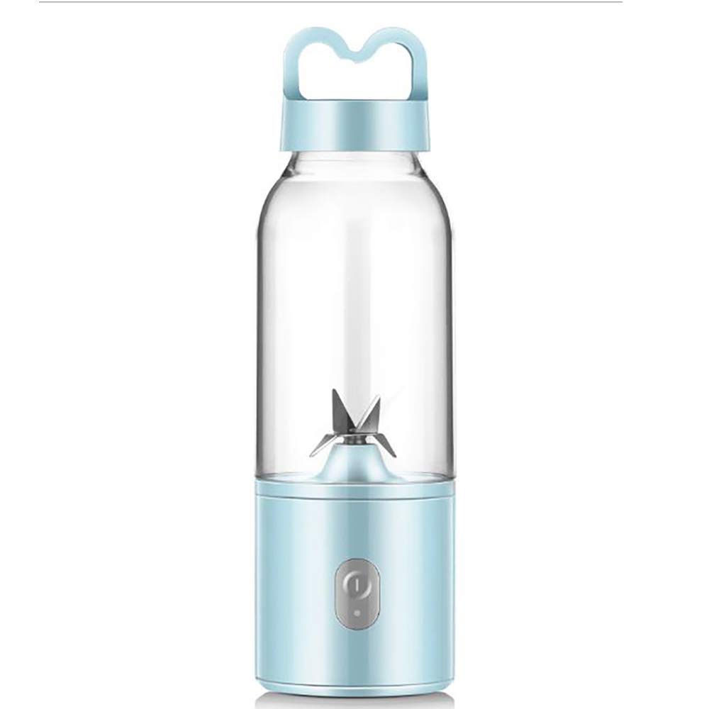 Electric Juicer for Fruits - Portable Mini Juice Extractor with Cup, Blue | Perfect for Home, Office & Travel Smoothies