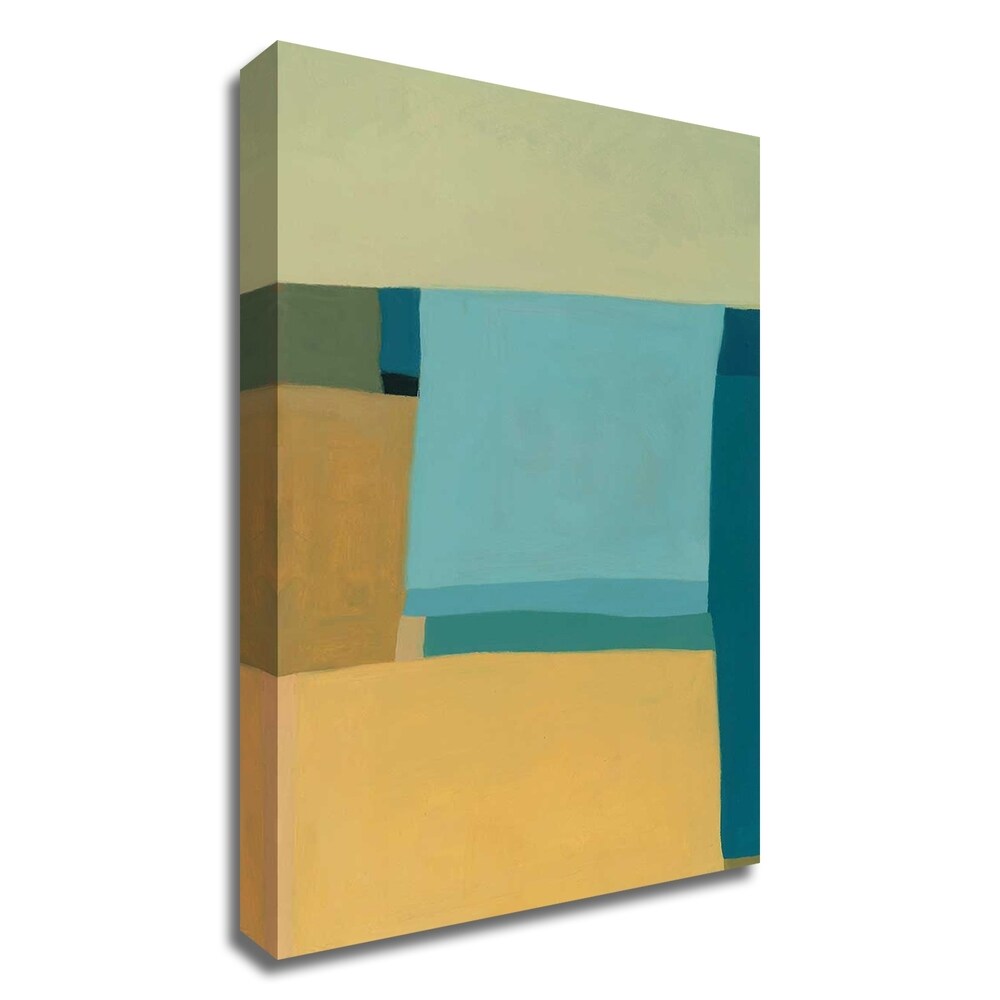 Tamar Zinn 'At the Beach I' Canvas Wall Art Print - Ready to Hang Coastal Decor for Living Room, Bedroom & Beach House