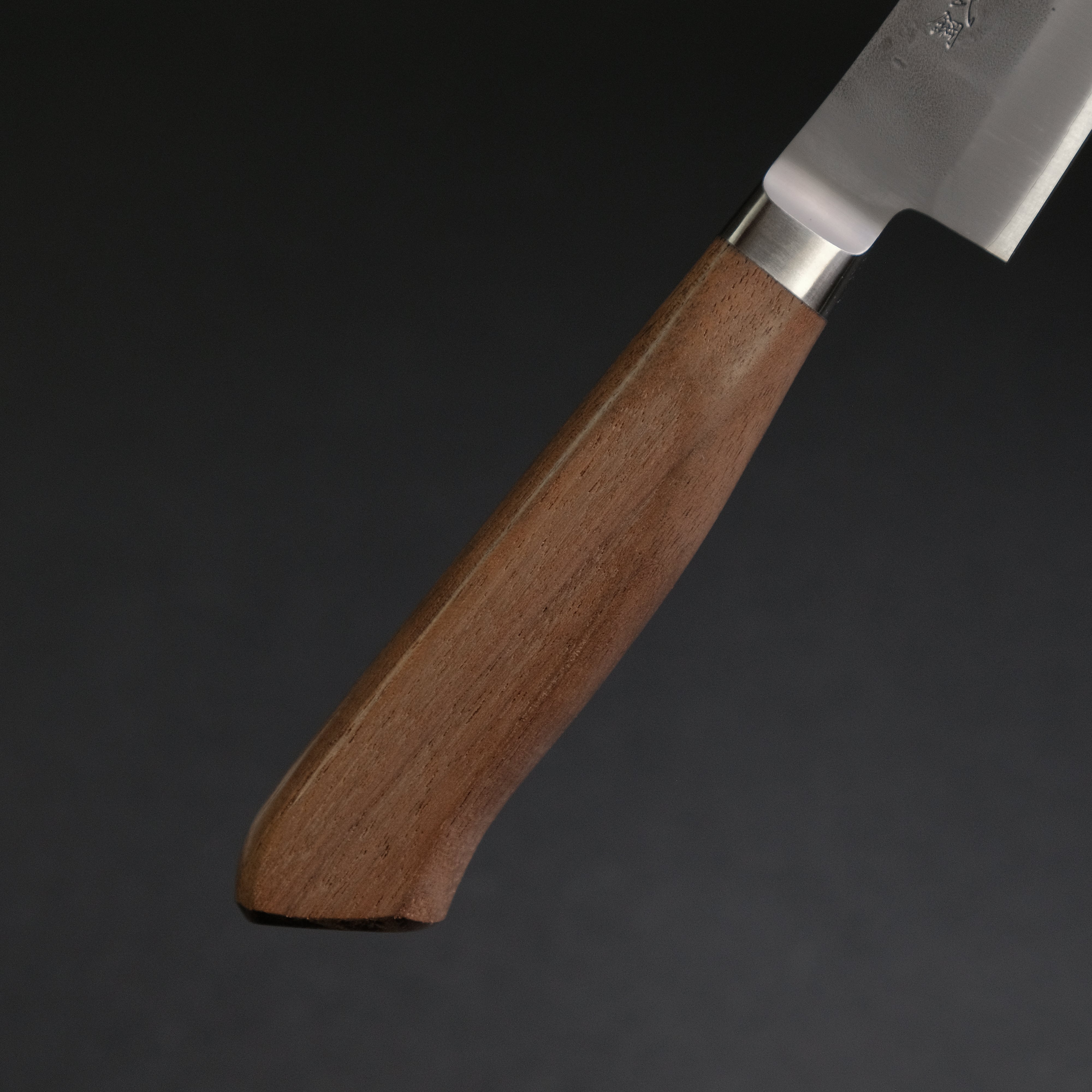 Hitohira TD Blue #2 Stainless Clad Nashiji Yo Petty Knife 125mm with Walnut Handle - Japanese Chef Knife for Slicing, Peeling & Precision Cutting - Perfect for Home Kitchen & Professional Use