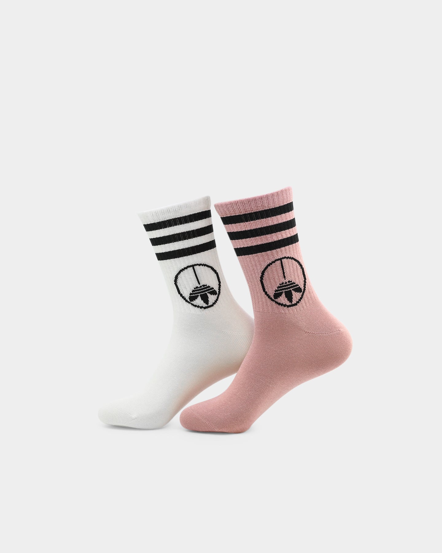Adidas Young Z Crew Socks 2-Pack White - Comfortable Athletic Socks for Kids & Teens - Perfect for School, Sports, and Everyday Wear