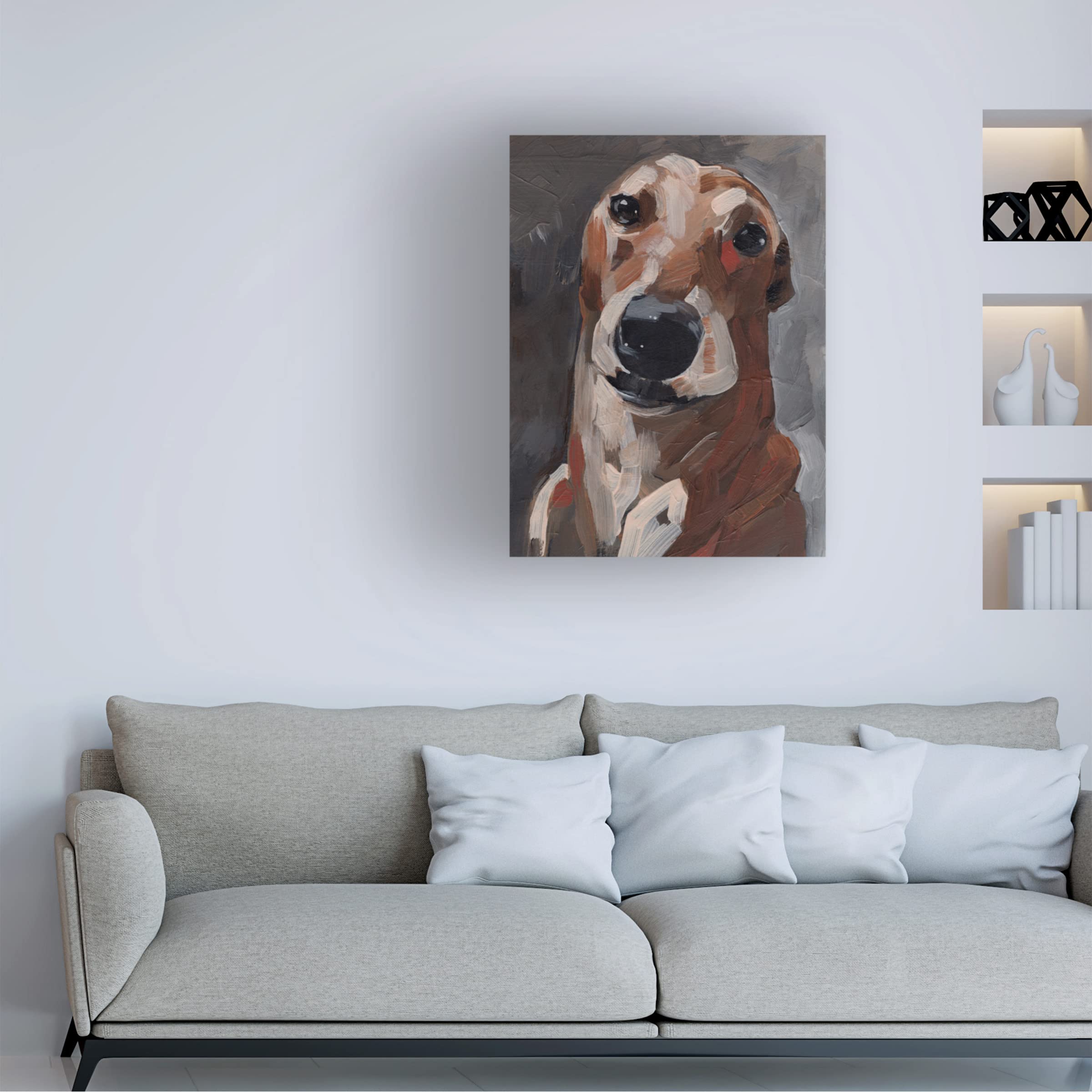 Jennifer Paxton Parker 'Good Boy I' Canvas Art Print - Premium Dog Pet Lover Wall Decor for Living Room, Bedroom & Office - Trademark Fine Art Collection