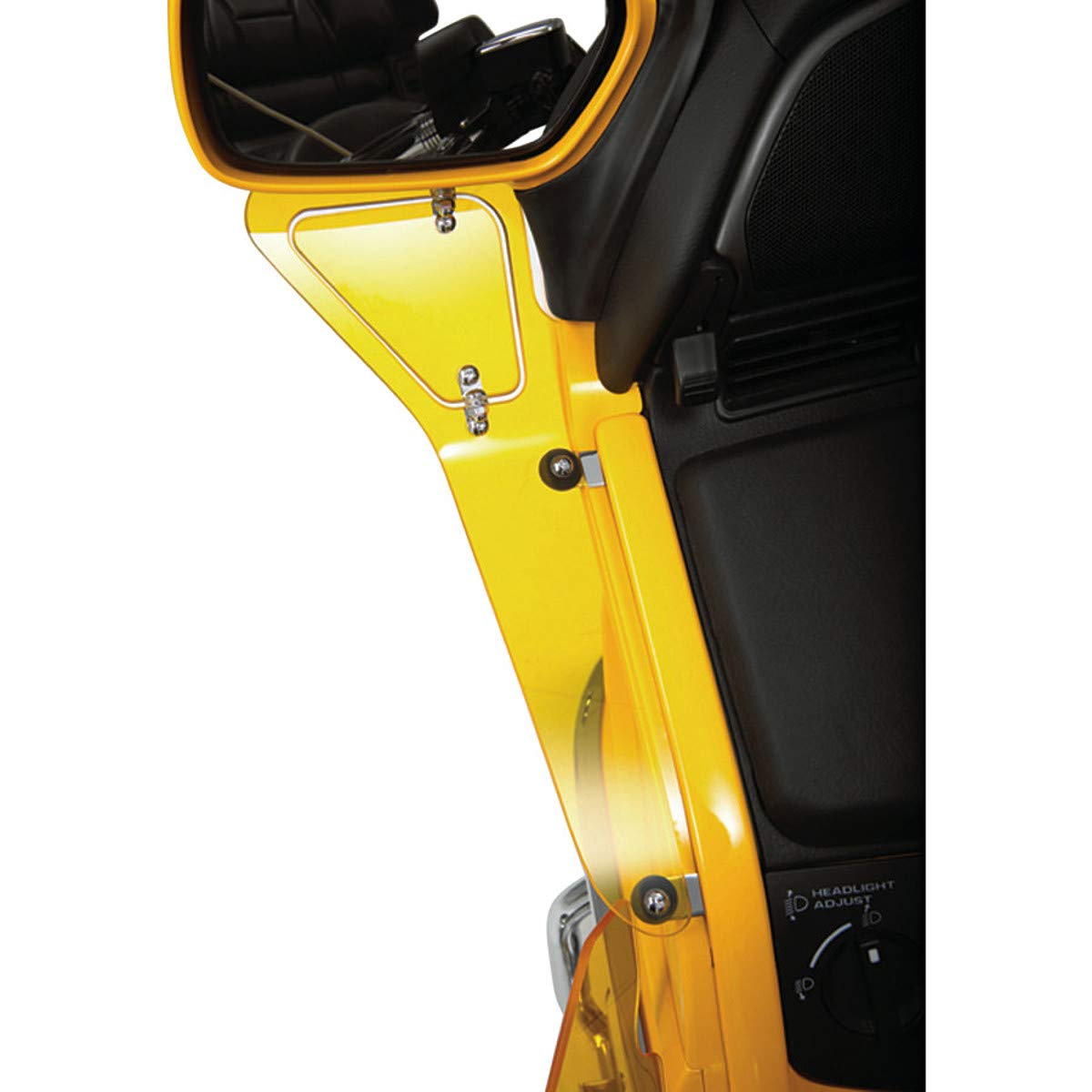 Show Chrome Accessories 52-660U Yellow Upper Side Fairing for Honda Goldwing GL1800 - Motorcycle Replacement Part for Enhanced Style & Protection (Ideal for Touring, Cruising & Long-Distance Riding)