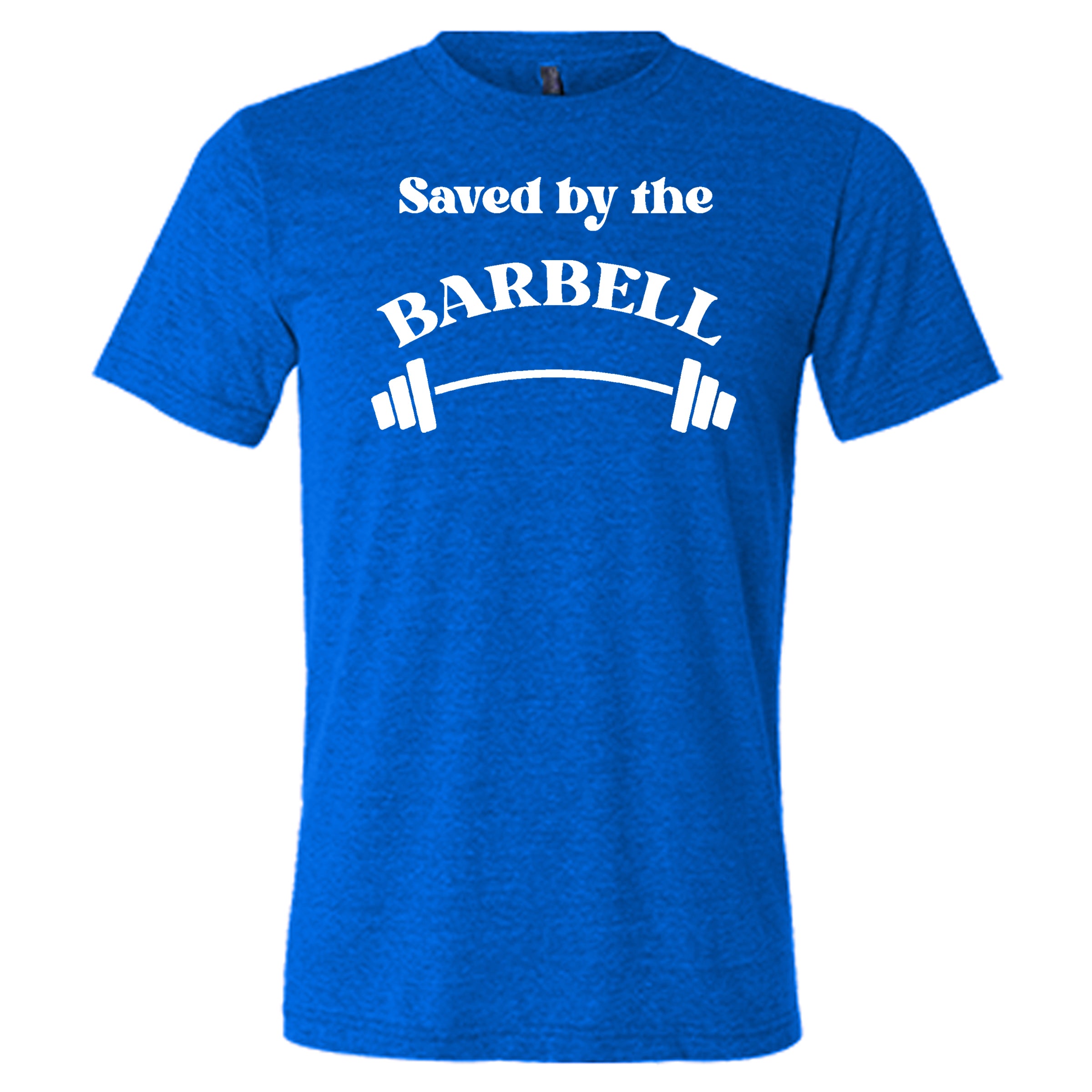 Saved By The Barbell Unisex Gym Shirt - Workout & Fitness Apparel for Men & Women - Perfect for Weightlifting, CrossFit & Gym Training
