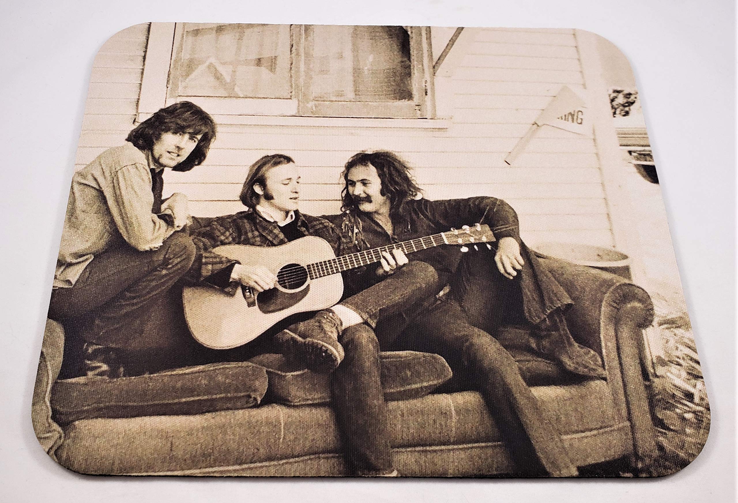 Crosby Stills & Nash Themed Mouse Pad - Non-Slip Gaming & Office Computer Mousepad for PC, Laptop, Desk - Perfect for Music Fans, Gamers & Workstations
