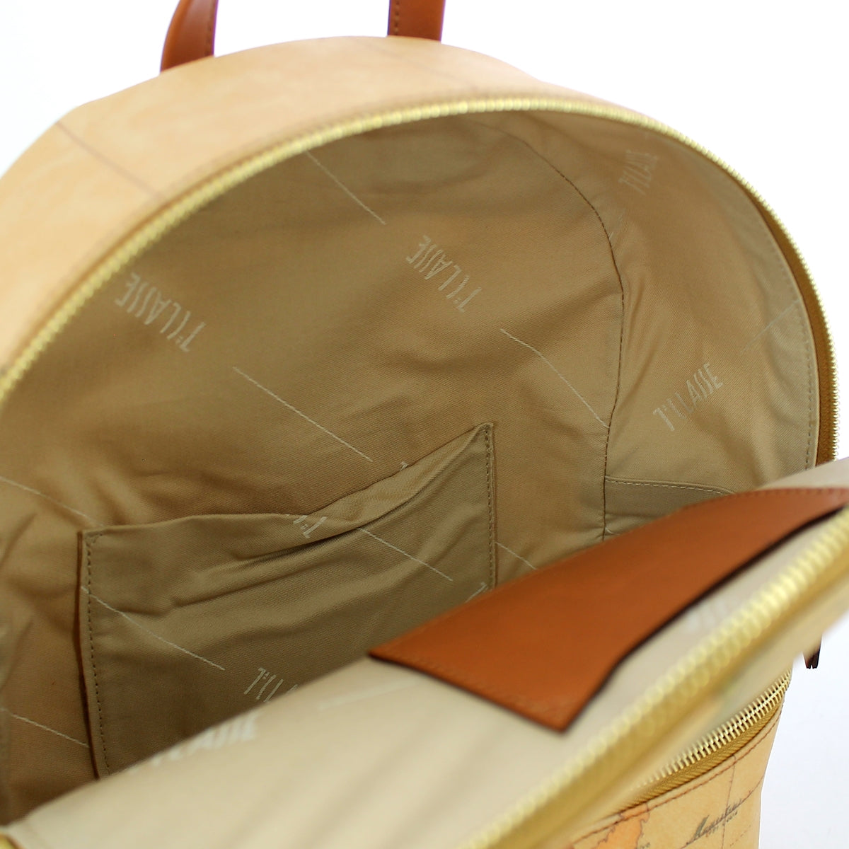 Alviero Martini 1a Classe Geo Classic Backpack CD0996000 in Natural Leather - Stylish Travel & School Bag for Men & Women