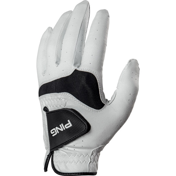 Ping Men's Left-Handed Golf Glove - Sport Tech White - Perfect for Driving Range & Tournament Play