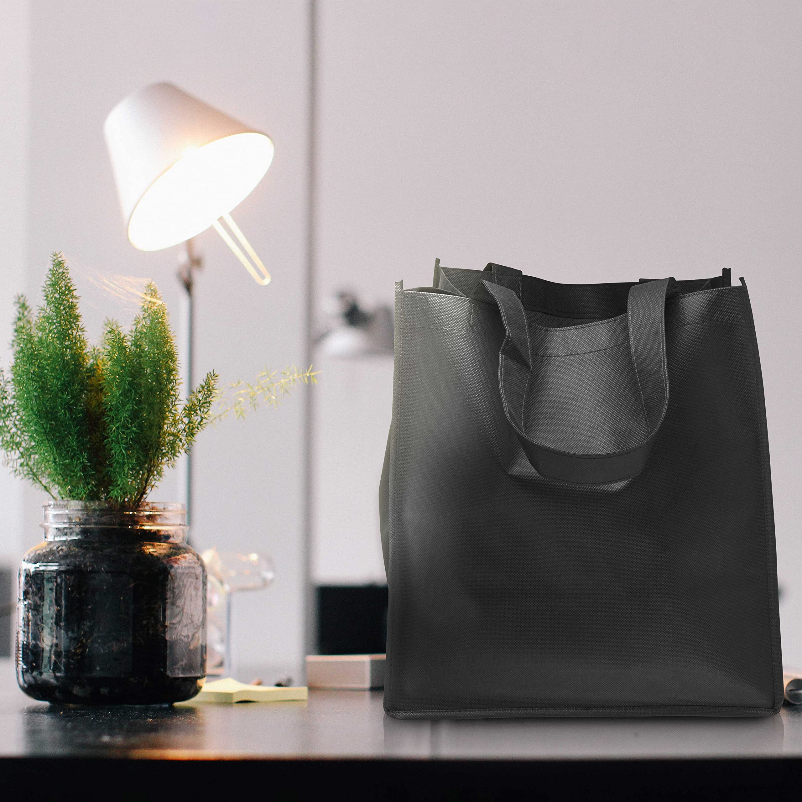 10 Pack Small Reusable Cloth Gift Bags for Wedding Favors, Trade Shows, Party Giveaways - Eco-Friendly Black Favor Pouches - Perfect for Bridal Shower, Baby Shower & Corporate Events