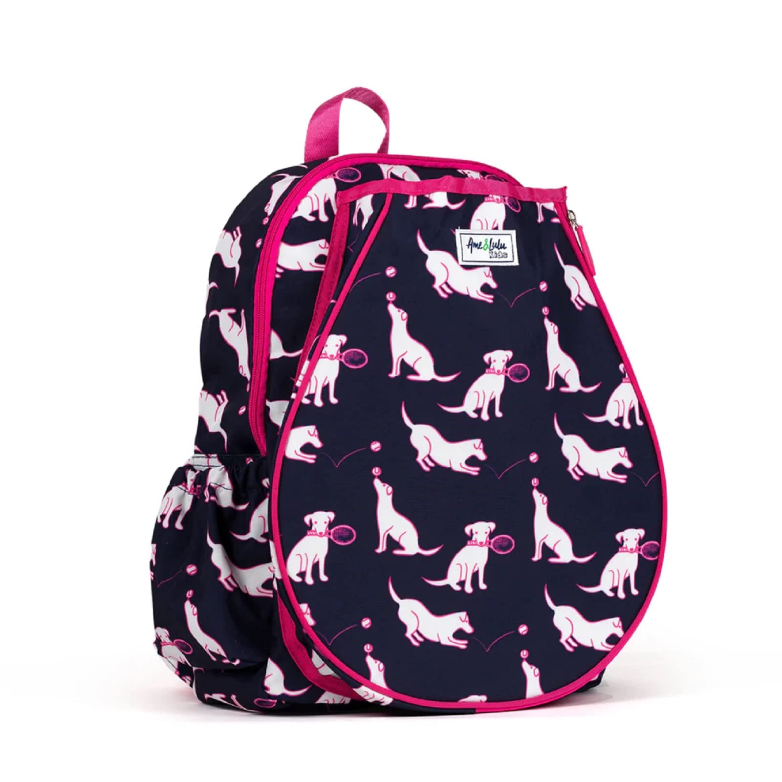 Ame & Lulu Little Love Tennis Backpack for Kids - Cute Girls Sports Bag with Padded Straps - Perfect for Tennis, School, and Travel Accessories