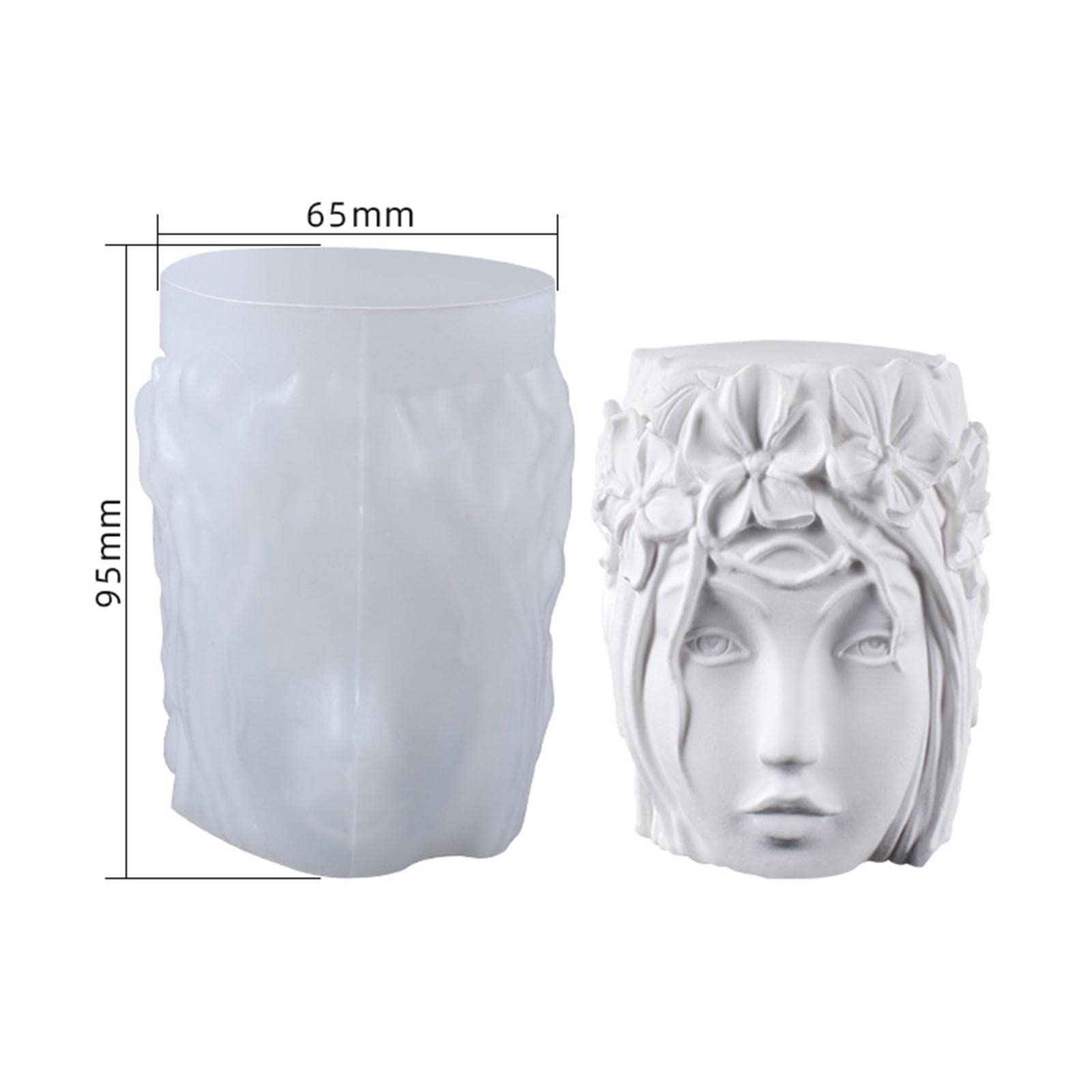 Enakshi 3D Silicone Aromatherapy Candle Mold - DIY Girl Shape Candle Making Kit for Home Crafts, Soap & Perfume | Perfect for Relaxation, Spa Decor & Gift Giving