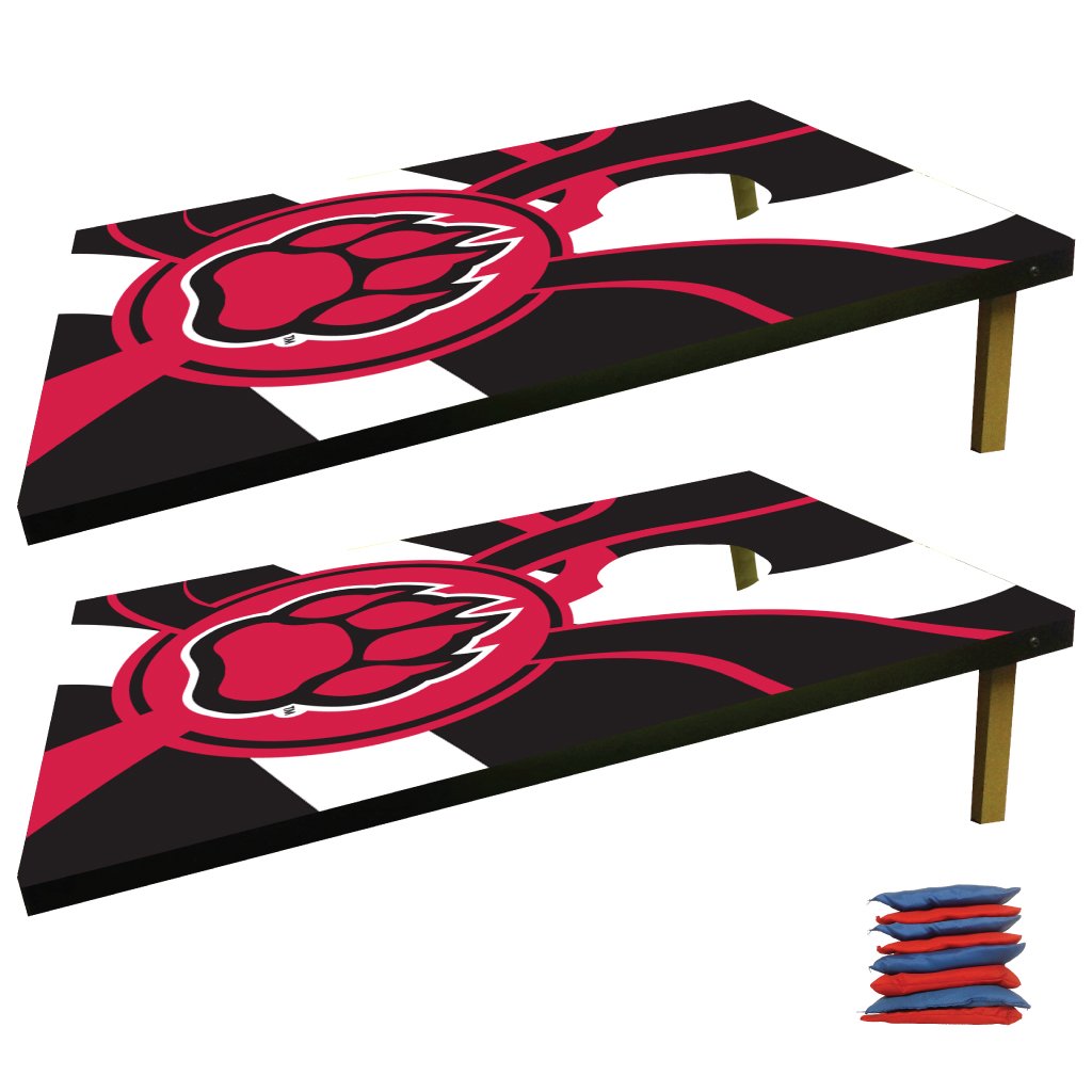 VictoryStore Cornhole Bag Toss Game Set - Northern Illinois University Themed Outdoor Lawn Game for Tailgating, Backyard Parties & College Events