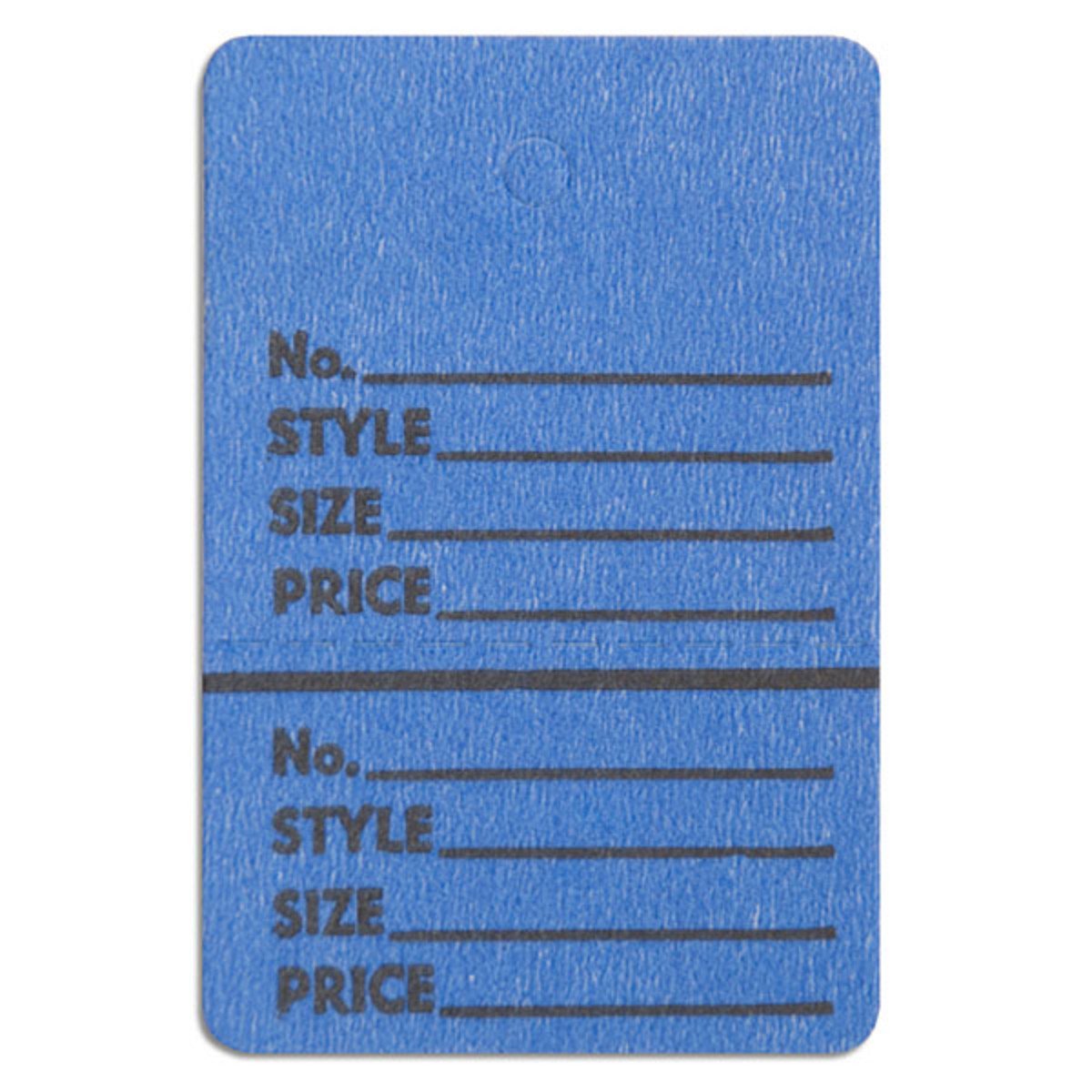 Blue Merchandise Tags without String - 1 3/4 x 2 7/8 Inch Blank Retail Price Tags for Clothing, Jewelry & Gift Items - Perfect for Retail Stores, Boutiques & Handmade Crafts
