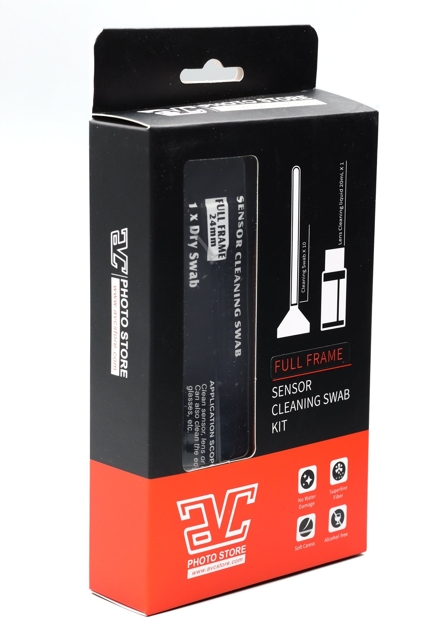 Professional AVC Full Frame Sensor Cleaning Swab Kit for DSLR & Mirrorless Cameras - Perfect for Travel Photography & Studio Maintenance