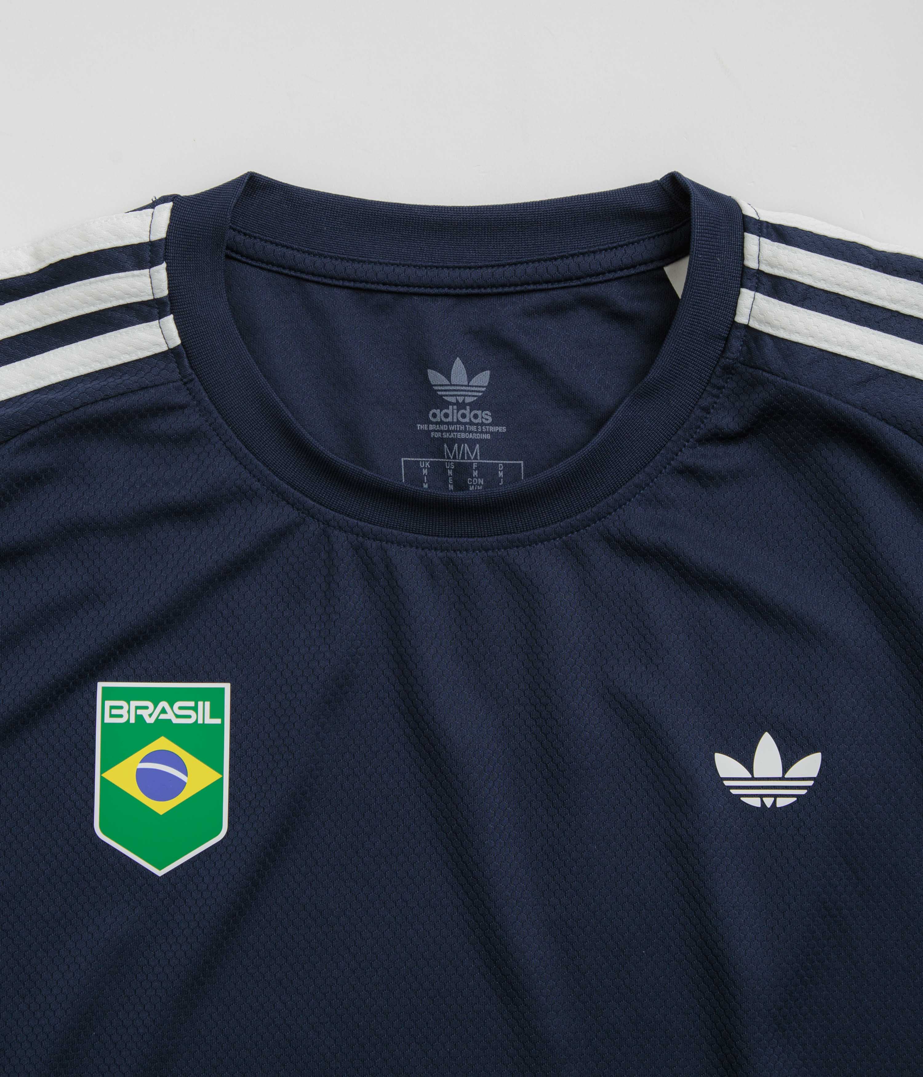 Adidas Brasil Aeroready Jersey - Breathable Performance Soccer Jersey for Men - Collegiate Navy - Perfect for Training, Matches & Casual Wear