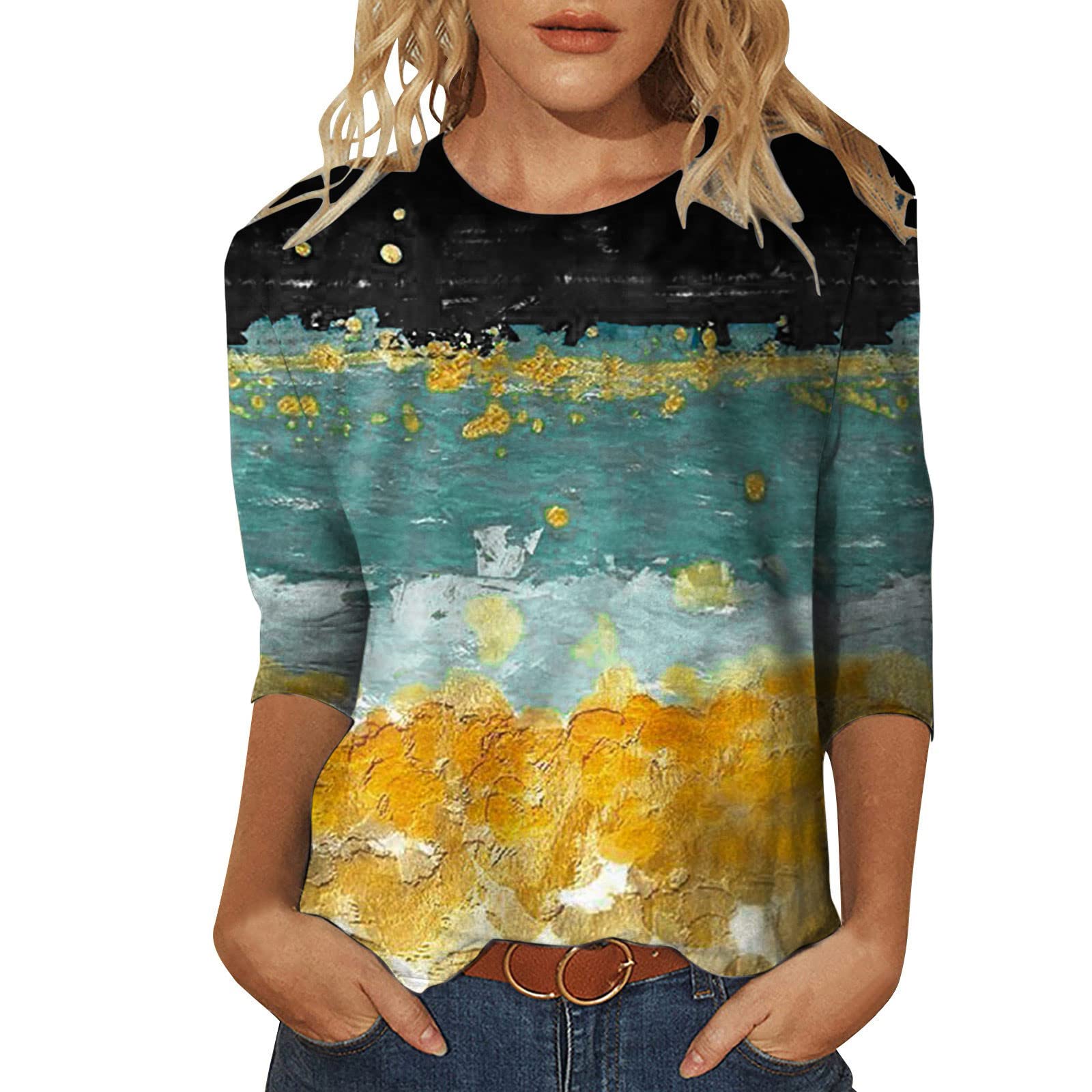 Sparkly Sequin V-Neck Cold Shoulder Tunic Top for Women - Loose Fit Long Sleeve Casual Blouse | Perfect for Parties, Date Nights & Holiday Outfits