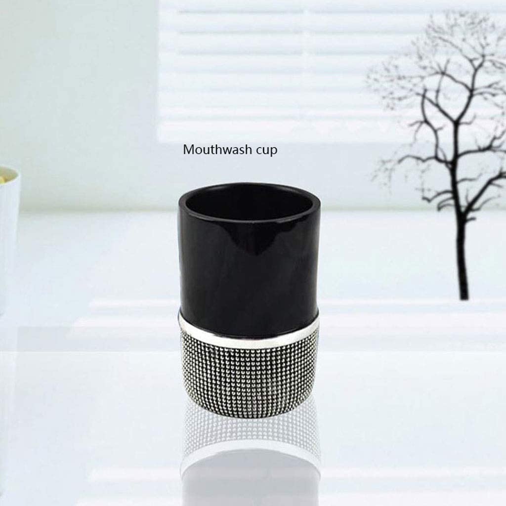 Modern Resin Bathroom Accessories Set - Soap Dispenser, Toothbrush Holder, Gargle Cup & Soap Dish - Stylish Bathroom Decor for Home, Hotel & Spa Use