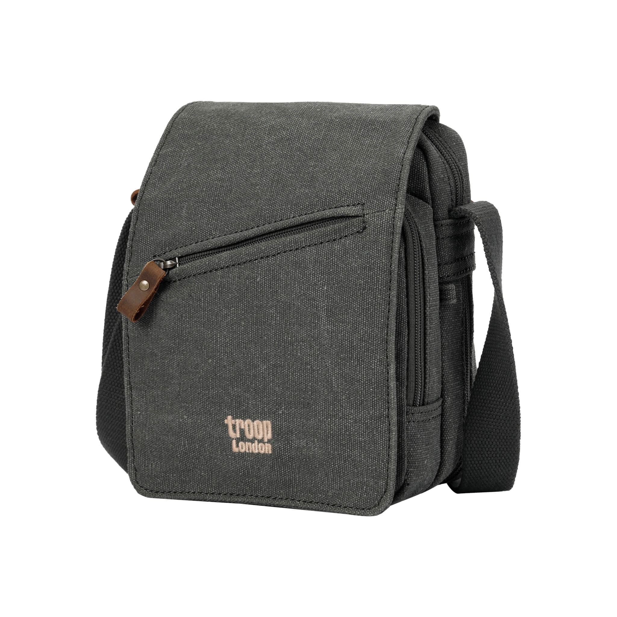TRP0239 Troop London Classic Canvas Crossbody Bag - Stylish & Durable for Travel, Work & Everyday Use