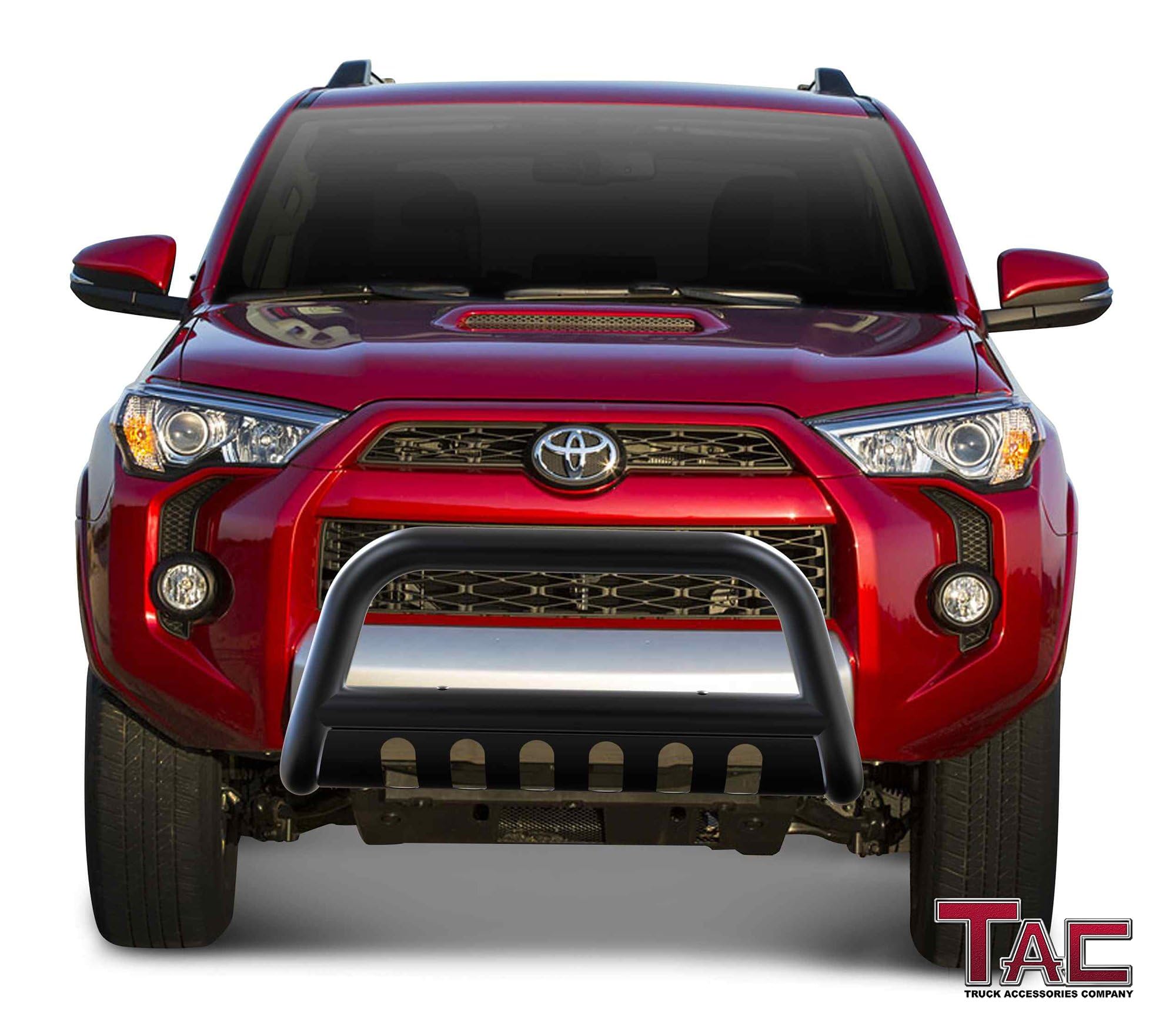Black TAC Bull Bar for 2010-2024 Toyota 4Runner (Excludes Limited/Nightshade/TRD Sport) - Off-Road Bumper Guard for SUV Adventures