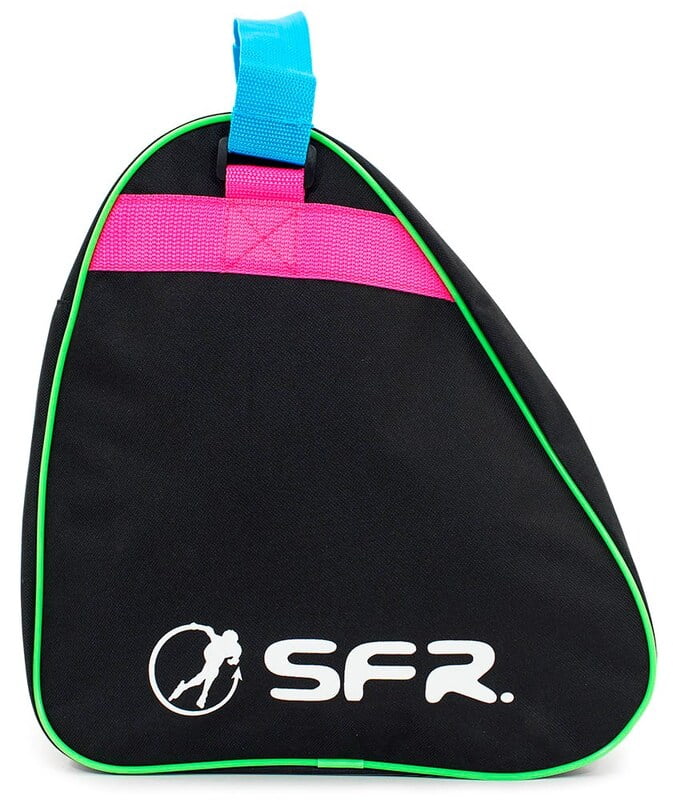 SFR Vision Junior Skate Bag Disco - Lightweight Roller Skating Backpack for Kids with Wheels - Perfect for Roller Skating Rink, Skate Park & Travel Accessories Storage
