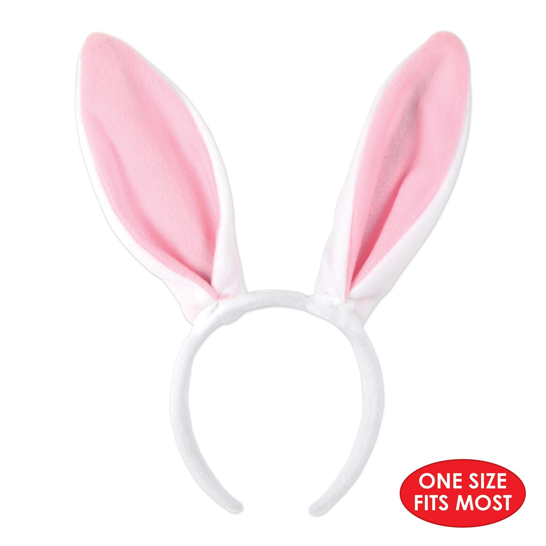 12 Pack Beistle Easter Soft Touch Bunny Ears - Pastel Colored Headbands for Kids & Adults - Perfect for Easter Party, Spring Festival, Photo Props & Costume Accessories