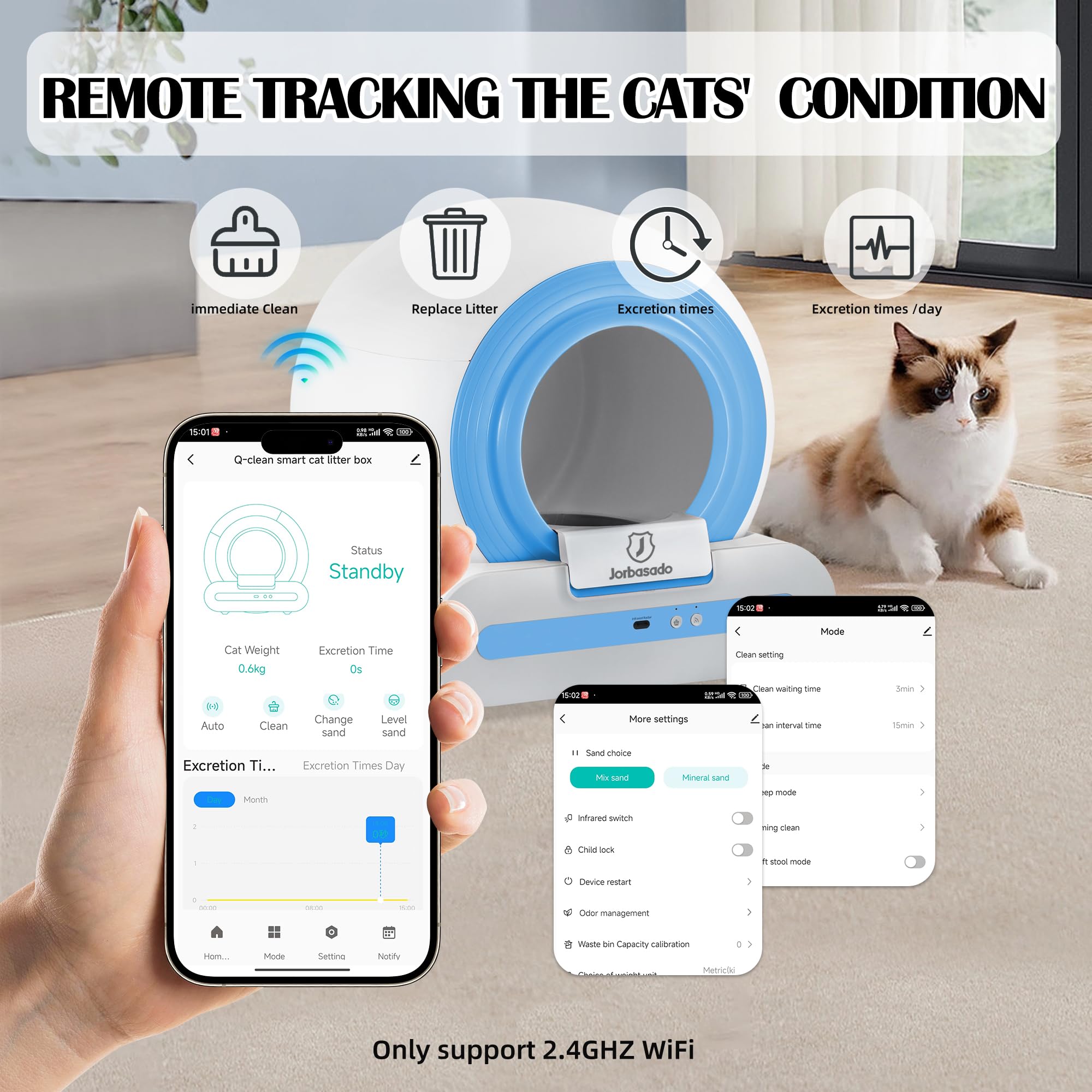 Self-Cleaning Litter Box for Multiple Cats - 65L+9L Smart Automatic Cat Toilet with APP Control & Odor Removal | Perfect for Busy Pet Owners & Multi-Cat Households