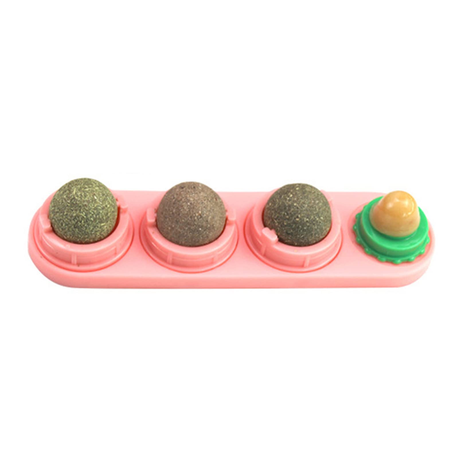 360° Rotating Catnip Balls - Edible Cat Lick Toy for Teeth Cleaning | Indoor Cat Toys with Catnip for Dental Health | Perfect for Playtime & Stress Relief