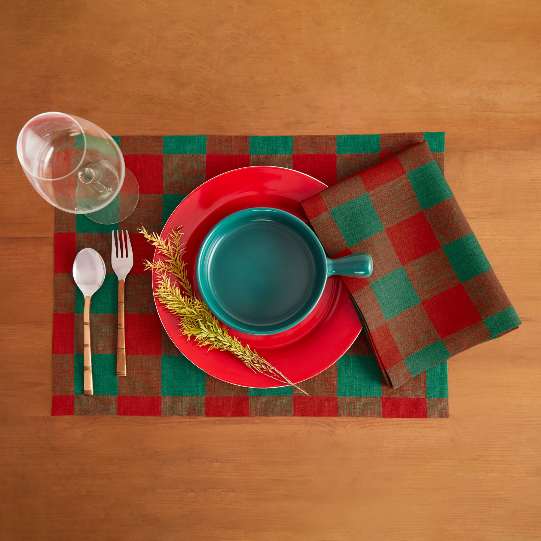 Buffalo Check Cotton Napkins - Set of 4 Premium Dinner Napkins for Farmhouse Dining, Holiday Table Setting & Rustic Home Decor