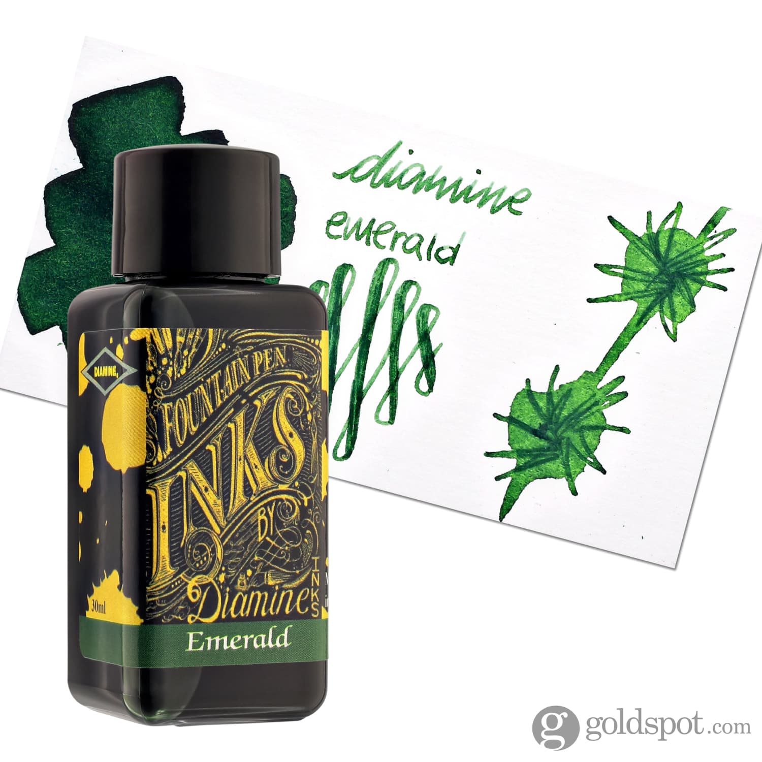 Premium Diamine Classic Fountain Pen Ink & Cartridges - Emerald Green | Smooth Writing for Journals, Calligraphy & Artistic Projects