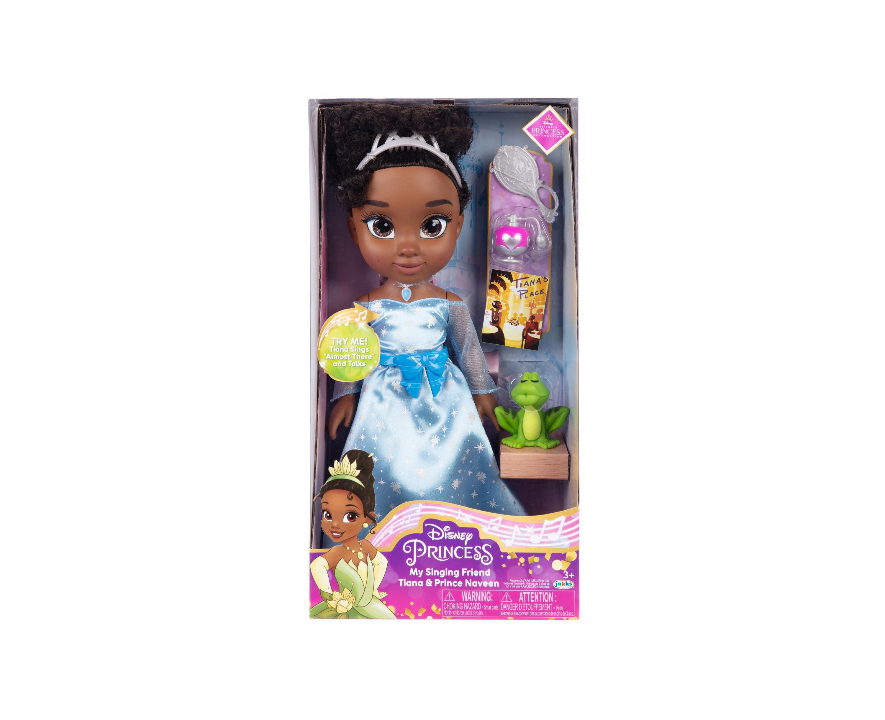 Disney Princess My Singing Friend Tiana Doll with Accessories - Interactive Musical Toy for Kids Birthday Gifts & Disney Collection