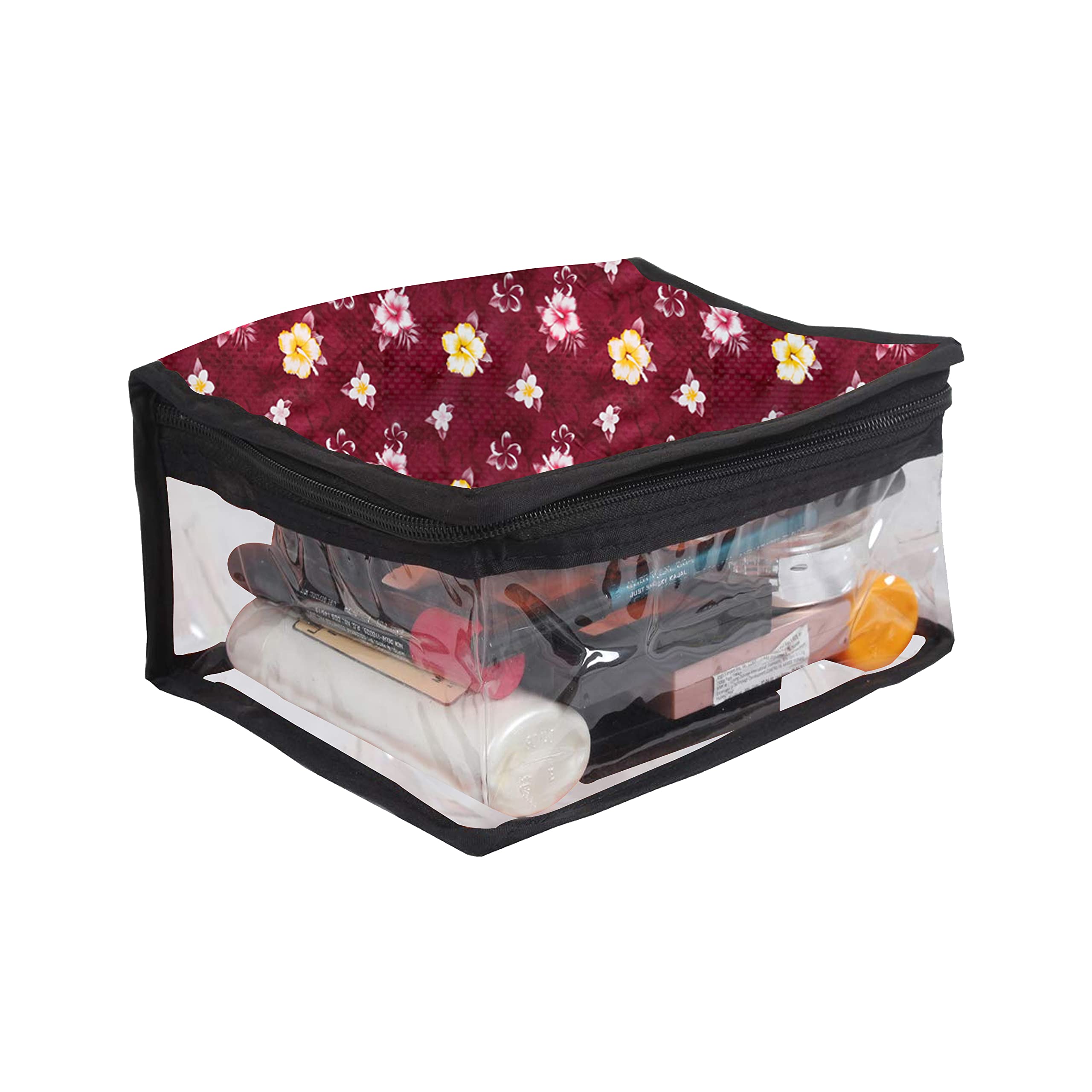 Wings Star Double Layer Makeup Bag for Travel - Waterproof Cosmetic Organizer & Toiletry Pouch | Perfect for Vacation, Gym, and Daily Essentials Storage