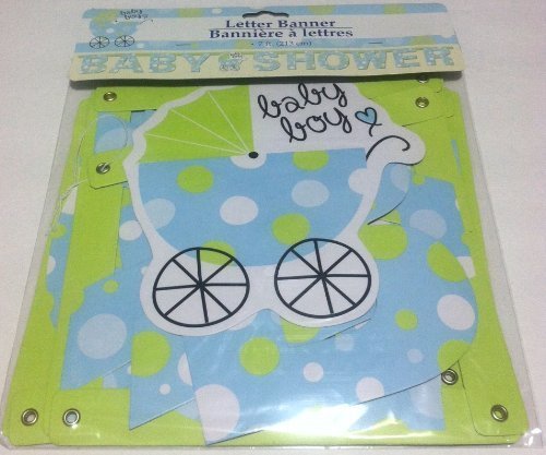 Greenbrier Letter Banner for Baby Shower Decorations - Perfect for Baby Boy Nursery, Birthday Party & Gender Reveal Decor