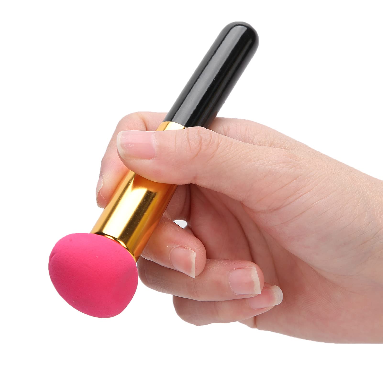 Soft Makeup Brush Set with Egg Puff - 3-Piece for Flawless Application (Purple) - Perfect for Foundation & Blending