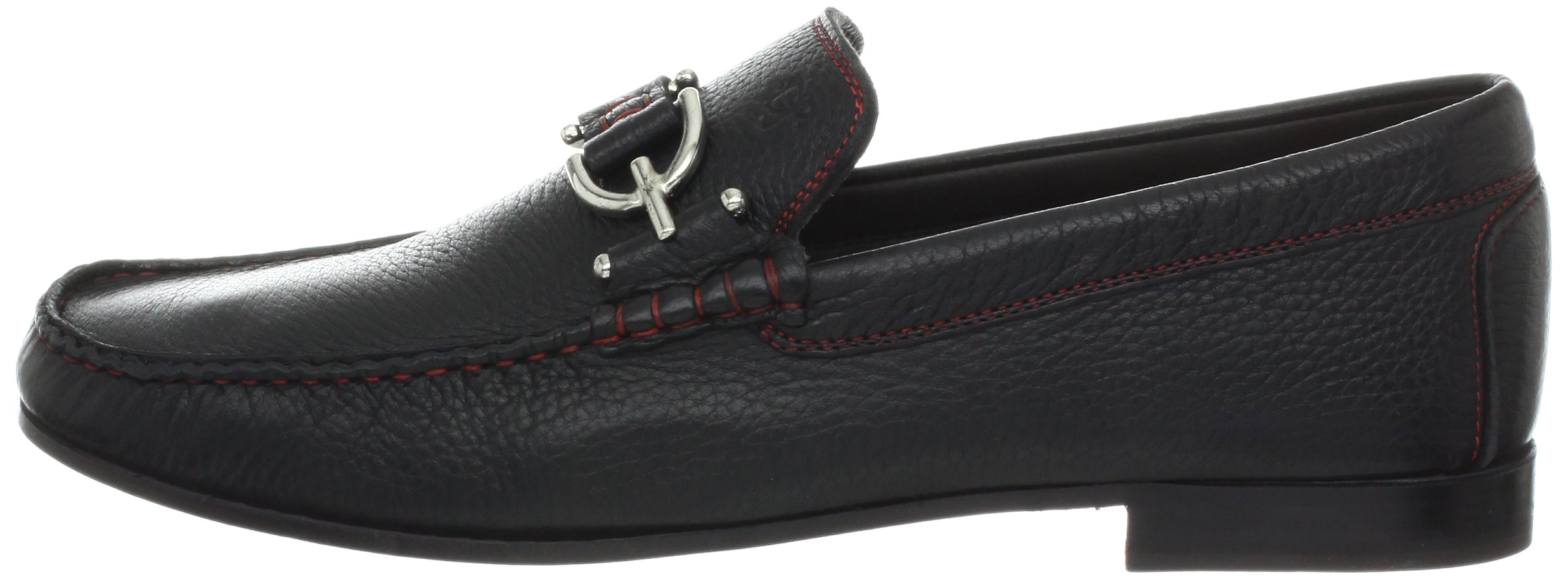 Donald Pliner Dacio Men's Designer Dress Loafers - Classic Black Leather Shoes Size 12 | Formal Office Wear & Business Casual Outfits