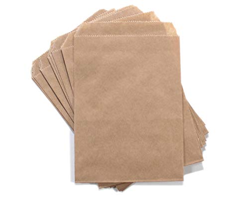 500 Pack Brown Paper Bags - 3lb Lunch Bags, Grocery & Merchandise Bags for Parties, Picnics, Takeout & Retail Packaging